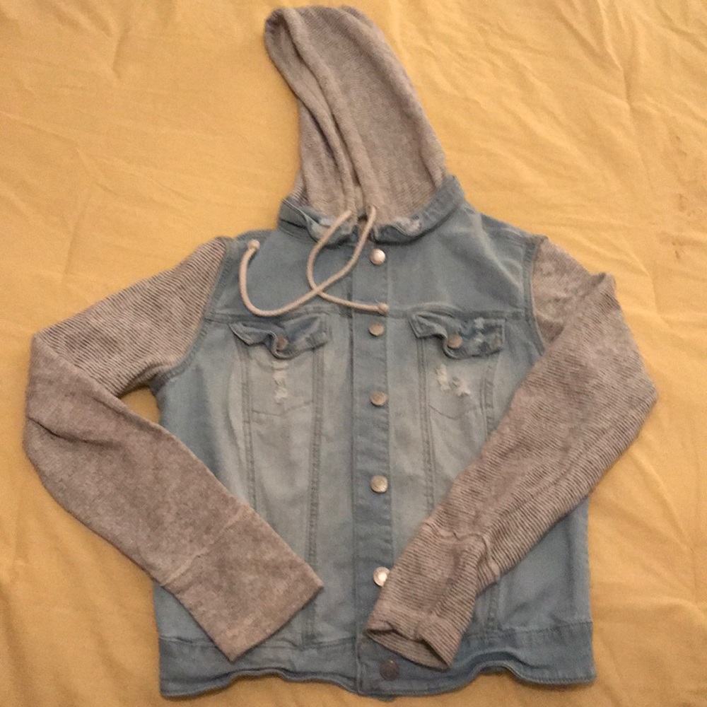 Sold Mossimo Jrs Jean Jacket w/ Hood